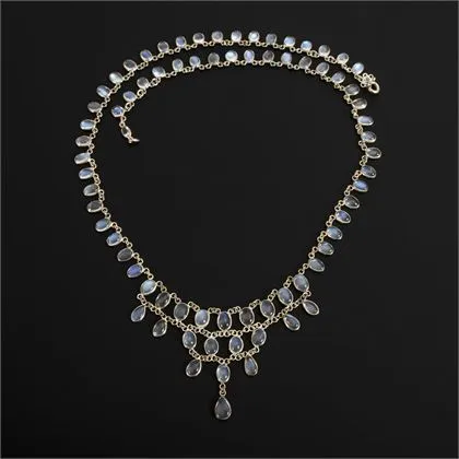 Collier mit Mondsteinen