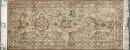 Seiden-Hereke, Chine, 77 x 182 cm – sur soie, fond clair, motif floral, bordure principale bleu foncé