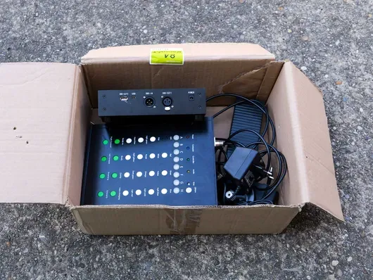 DMX controller for LED wristbands with accessories