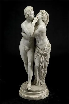 Velká figurální skupina Amor a Psyché