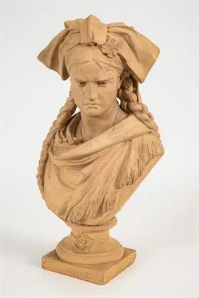 GRÉGOIRE, Jean-Louis (1840 Parijs - 1890 aldaar). Buste L´Alsace