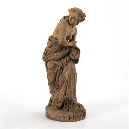CARRIER-BELLEUSE, Albert-Ernest (1824 Anizy-le-Château -1887 Sèvres). Bozzetto antické ženské postavy - "Drame !!"