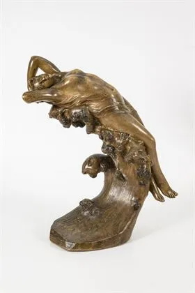ROSSI, Eduardo (1867 Neapel - 1926 ebd.). Nymphe auf einer Welle