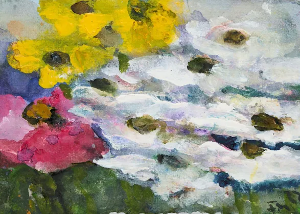Anemone, Margeriten und Rudbeckia