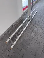 1 aluminium single ladder, 12 rungs