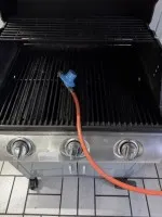 1 grill gazowy, 3-palnikowy