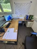 1 Winkelkombination mit Aktenrollcontainer