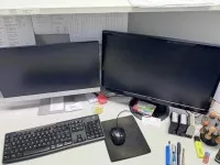 1 PC terra with 2 widescreen TFT monitors Fujitsu and HP