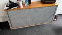 1 картотечный шкаф с ролетными дверцами — самовывоз после разрешения