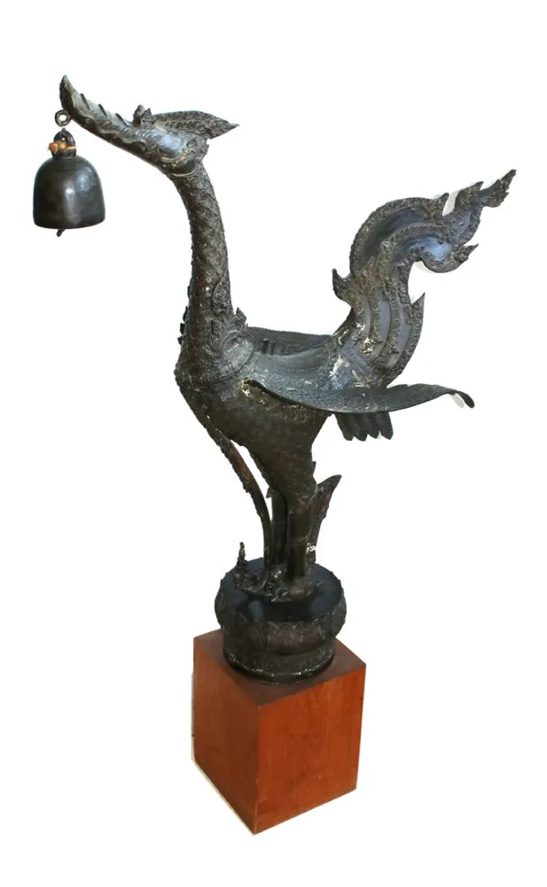 Hongsa Vögel – Bronze Thailand Ratankosin-Stil, 19.Jh