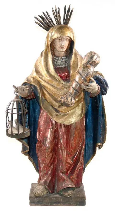 Sainte Anne trinitaire – Sculpteur sur bois d'Allemagne du Sud