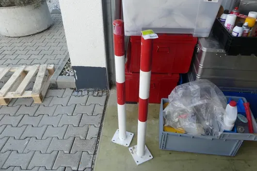2x poteaux d'arrêt