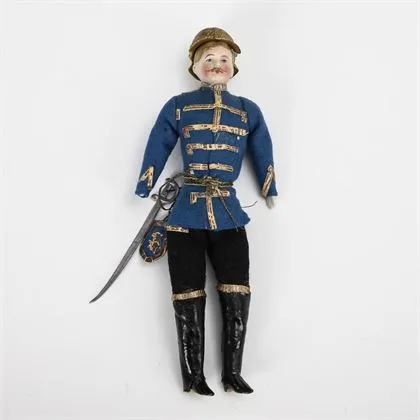 Seltener Puppenstuben-Soldat mit Pickelhaube