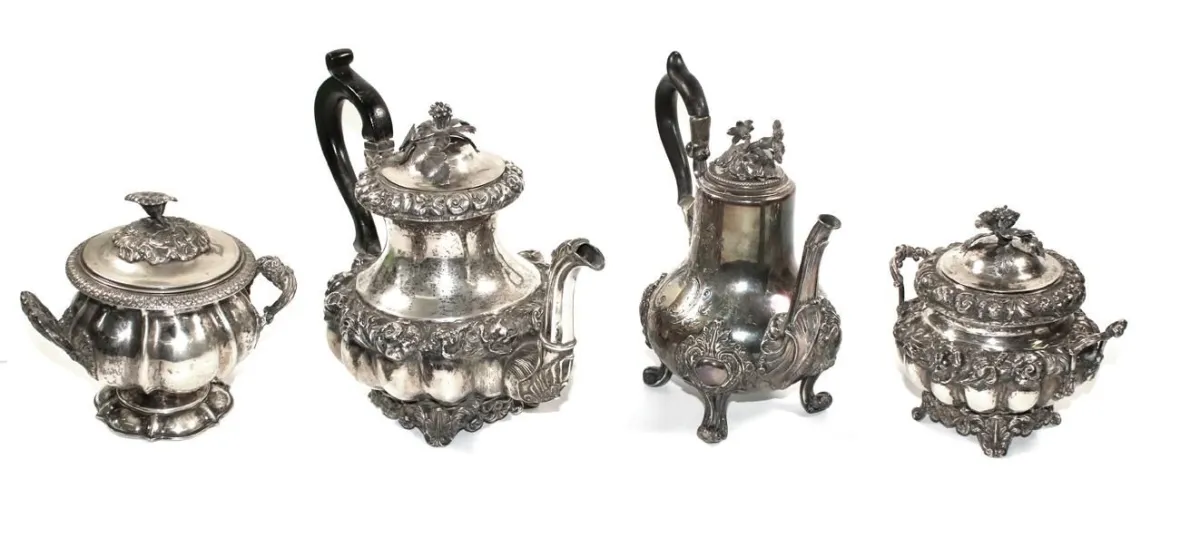 Historismus Silberkannen – u