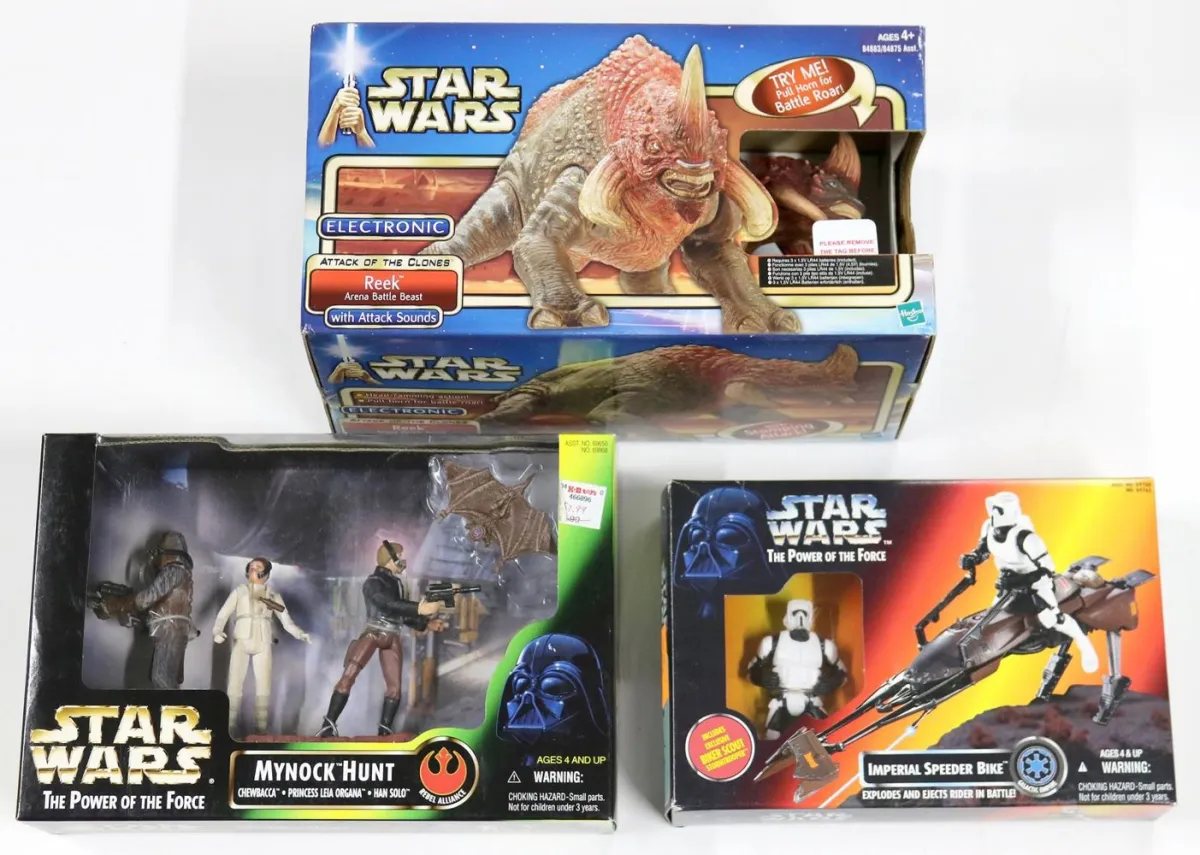 Star Wars – trois grands sets de figurines Kenner et Hasbro, 1995-2002