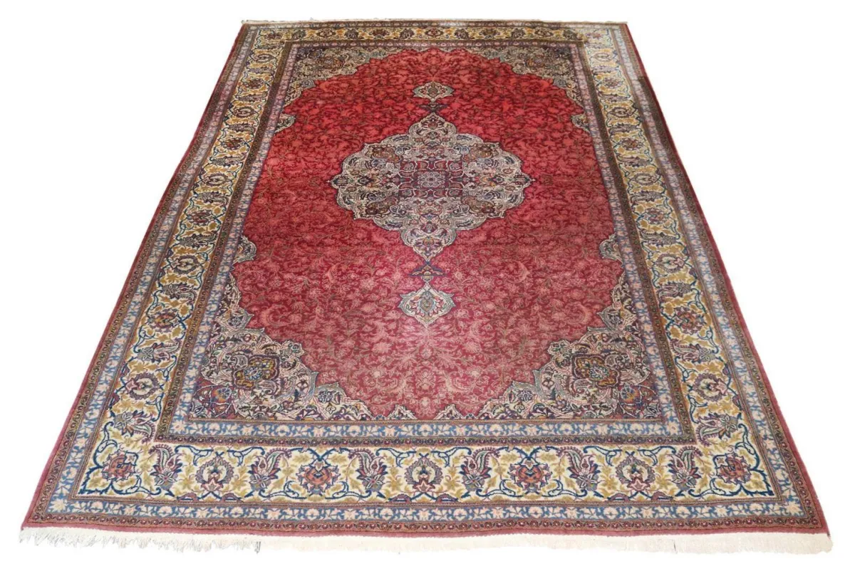 Tabriz – Magnifique tapis principal avec grand médaillon central