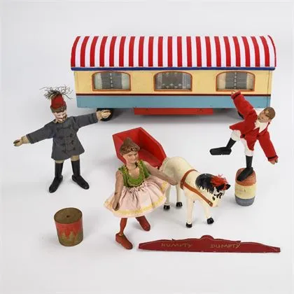 Humpty Dumpty circus lot. Albert Schoenhut