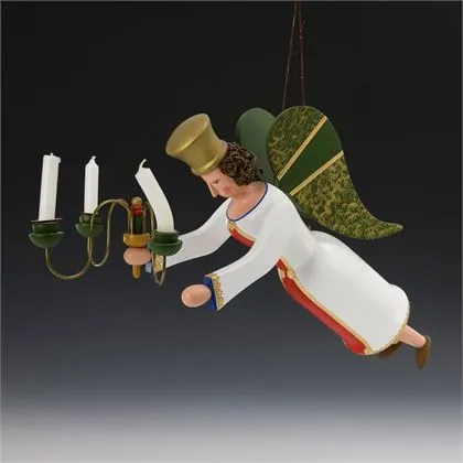 Schwebeengel mit grünen Flügeln. Joachim Sünderhauf