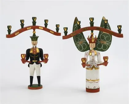 2 Leuchterfiguren. Wolfgang Weigel, Annaberg-Buchholz