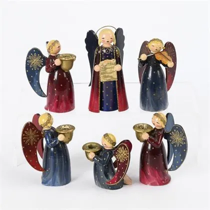 6 Brokatengel. Wendt & Kühn, Grünhainichen