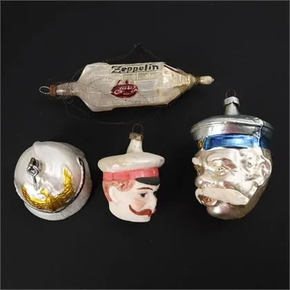 4 stuks patriottische kerstversieringen
