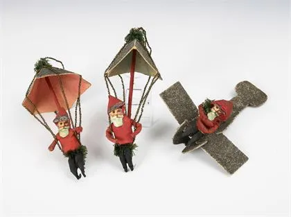 3 pièces rares de décoration de sapin de Noël