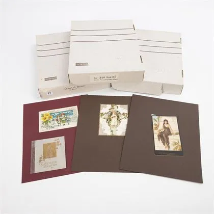 Lot de papiers de luxe en 3 boîtes