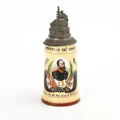 Chope de réserviste Darmstadt 1890-1893, régiment d'artillerie de campagne grand-ducal hessois n° 25