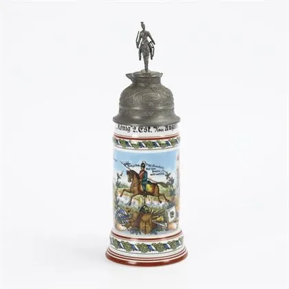Chope de réserviste Augsbourg et Neu-Ulm, 1898-1901, 4e régiment de chevau-légers royal bavarois « König »