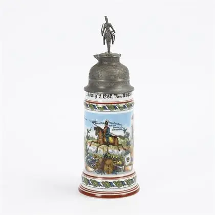 Chope de réserviste Augsbourg et Neu-Ulm, 1898-1901, 4e régiment de chevau-légers royal bavarois « König »
