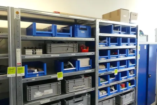 Storage shelf, 2 bays, without contents