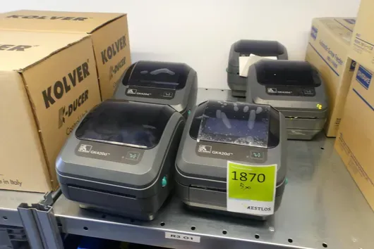 5x ZEBRA GK420d Labeldrucker