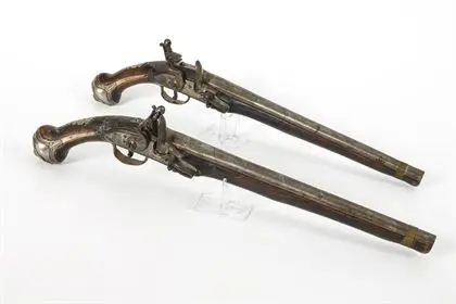 Paire de pistolets à silex