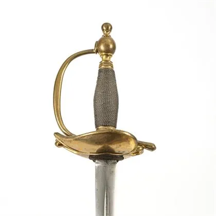 Lourde épée de cuirassier ancien modèle avec fourreau
