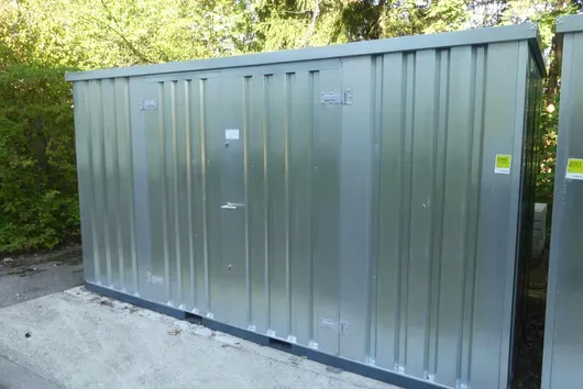 Schnellbaucontainer, ohne Inhalt