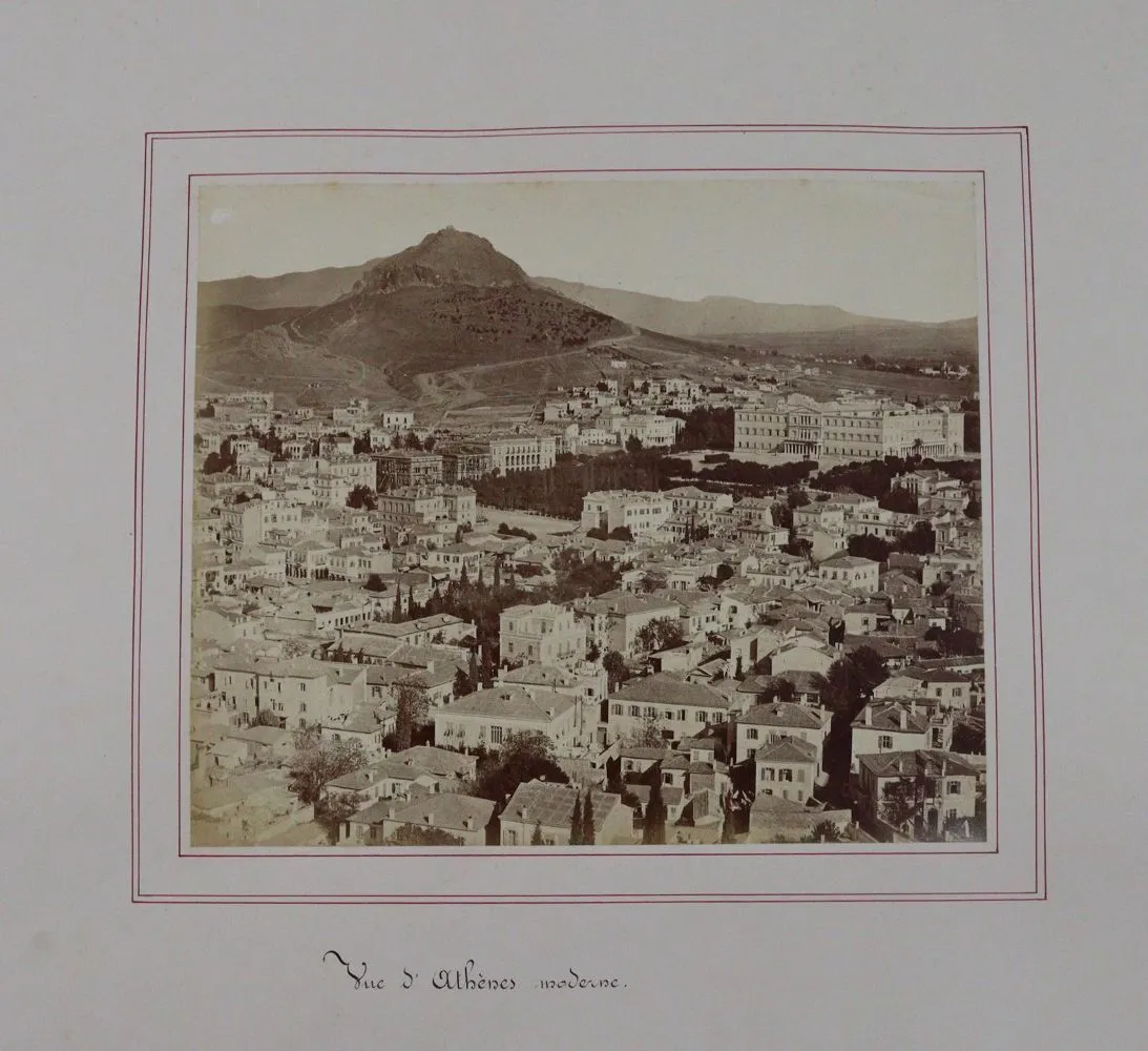 Souveniers de Voyages (Deckeltitel). – Album mit 71 Photographien um 1870
