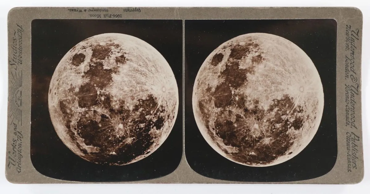 Stéréoscopie. – Pleine lune