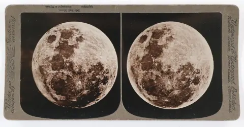 Stereoskopie. – Vollmond