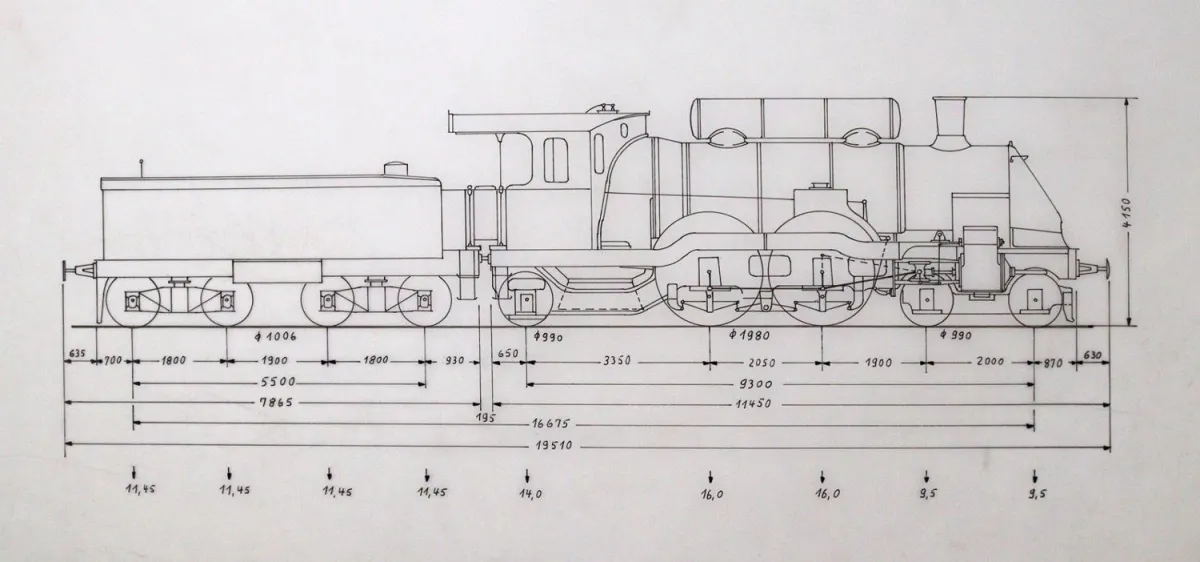 Dessins techniques. – Env. 100 feuilles 2e moitié 20e s.