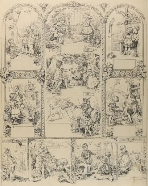 Herrmansdorfer, Joseph – (1867-1936) 2 sheets