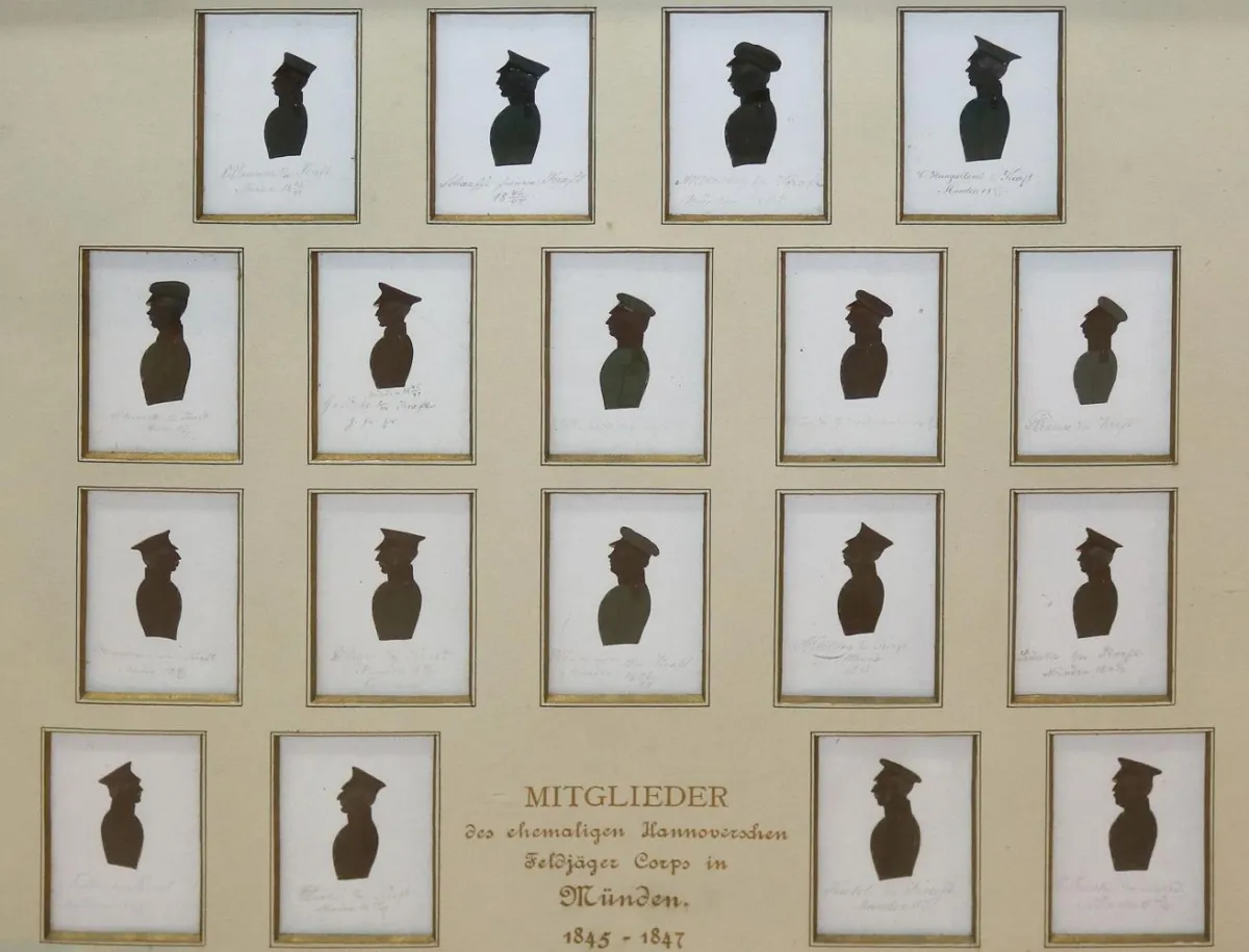 Portrait – Membres de l'ancien Hannoversches Feldjäger Corps à Münden