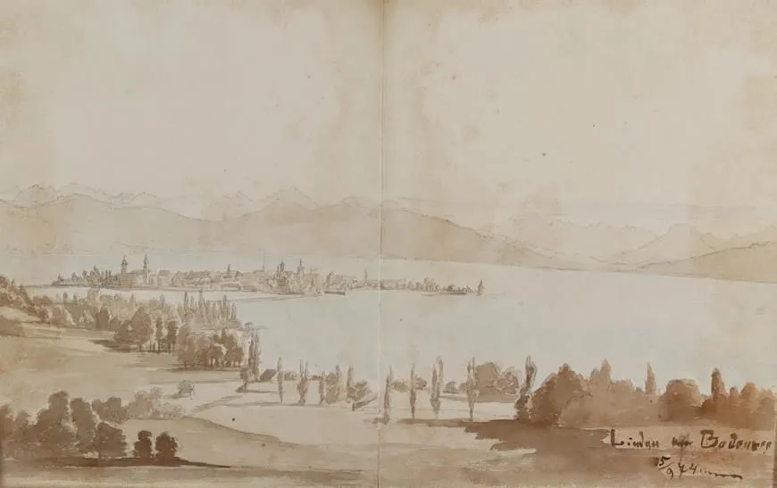Bodensee. – Blick auf Lindau am Bodensee