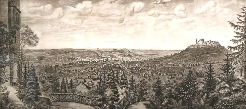 Coburg, – Panorama van Coburg