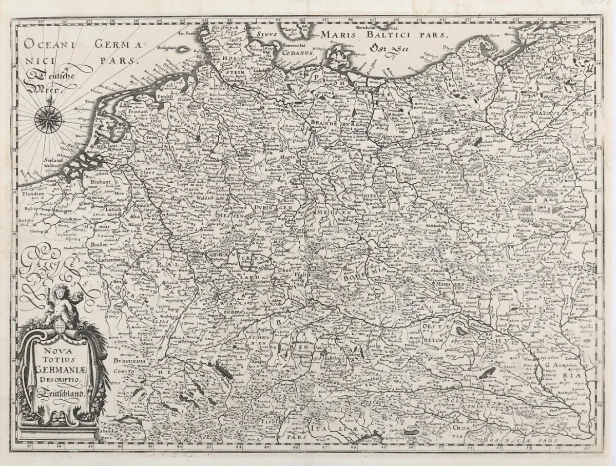 Карты Германии. – Nova totius Germaniae descriptio