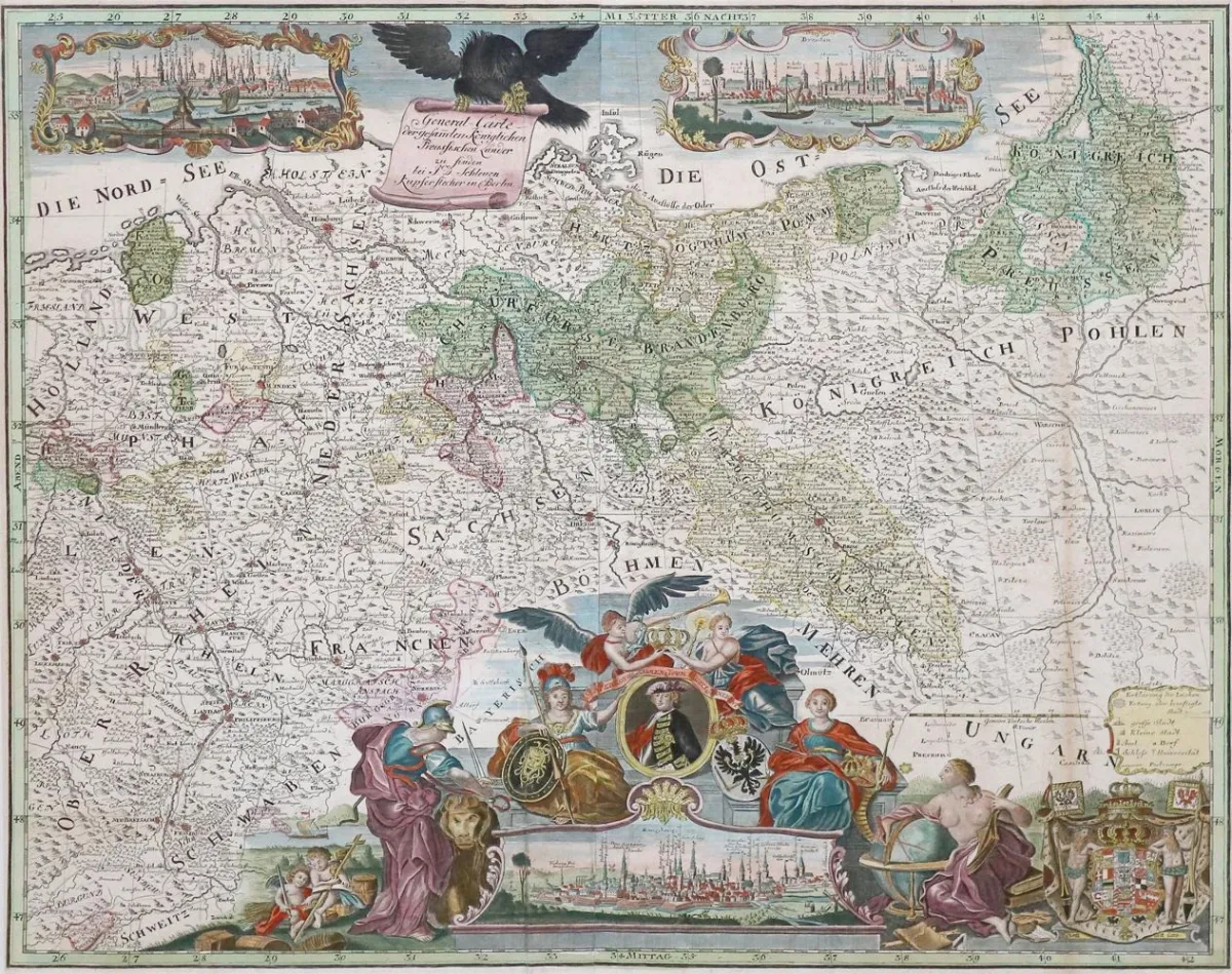 Пруссия. – General-Carte der gesammten Königlichen Preussischen Länder