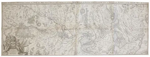 Рейн. – "Carte De Quelques Fortresses Situees Au Bord Du Rhin..."
