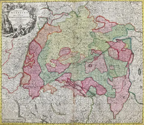 Kolekcja – 8 map regionalnych, XVII i XVIII wiek