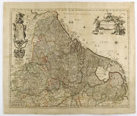 Benelux. – Novissima et accuratissma XVII provinciarum Germaniae inferioris delineatio