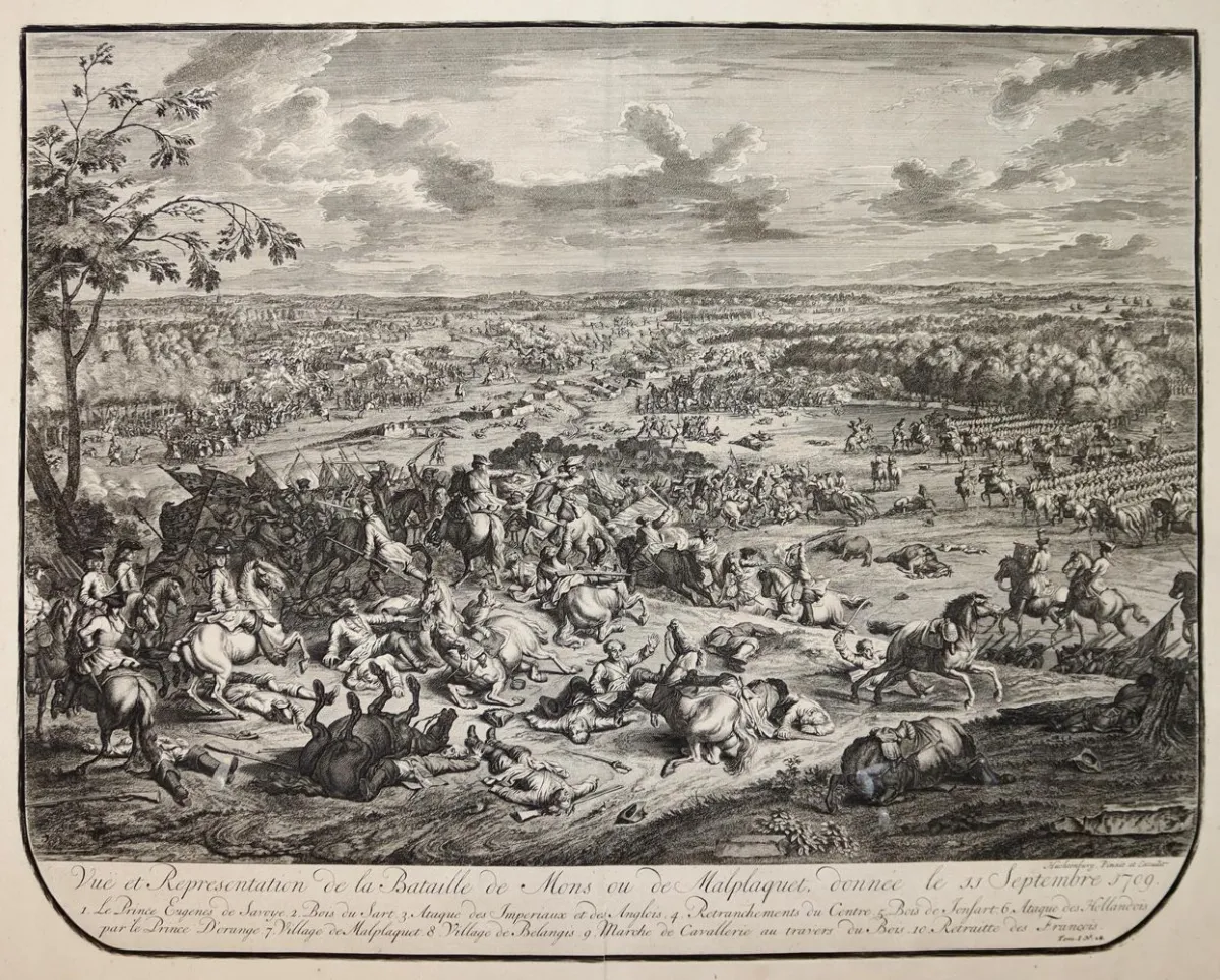 Мальплаке. – "Vue et Representation de la Bataille de Mons ou de Malplaquet, 11