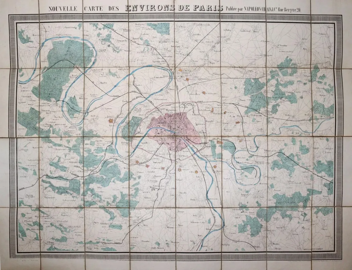 Paris. – Nouvelle Carte des Environs de Paris